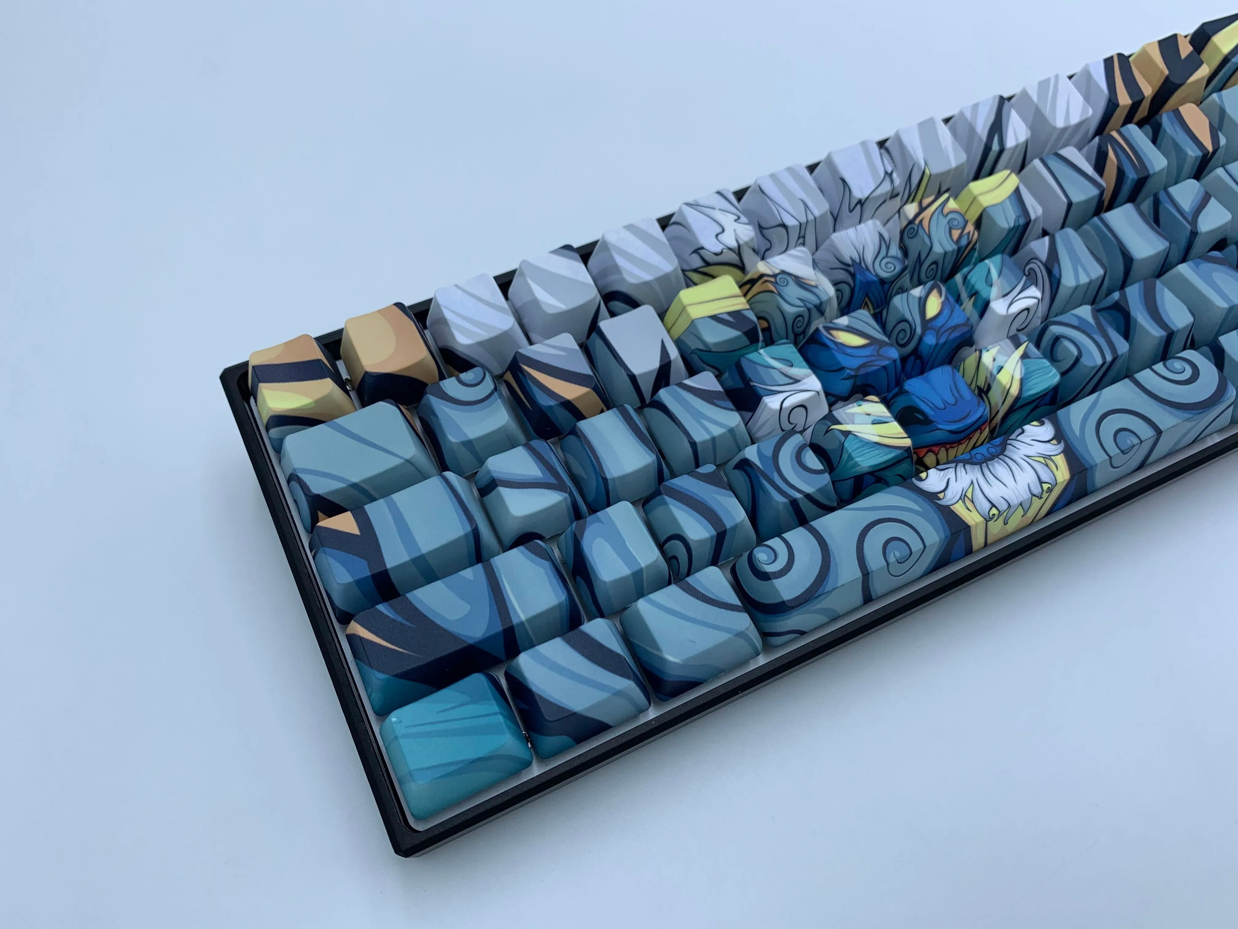 Blue Oni Dragon Keycap Set - Alpherior Keys