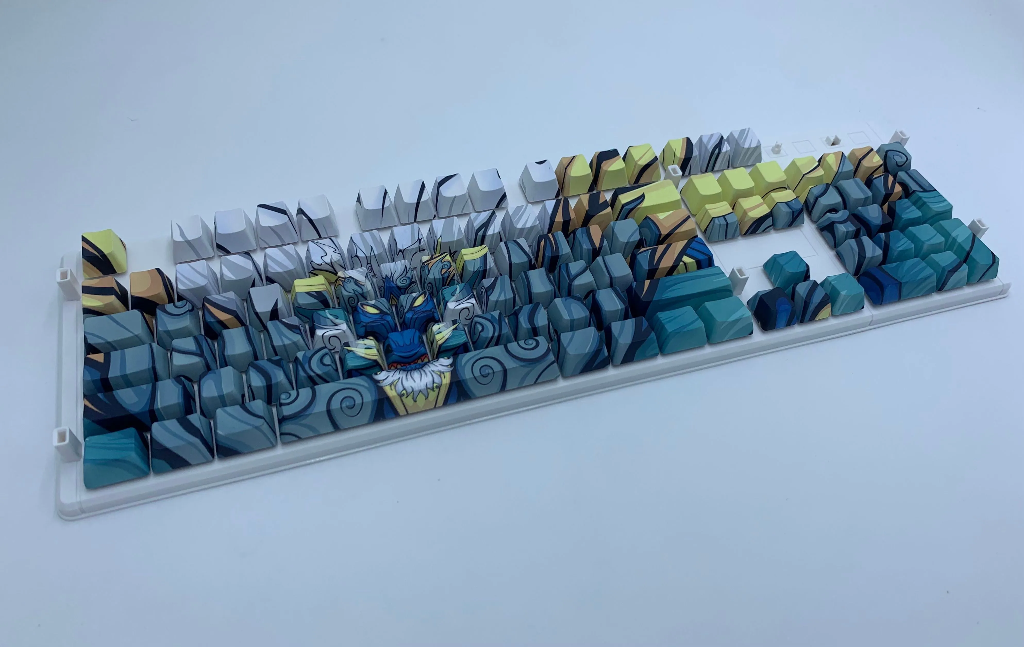 Blue Oni Dragon Keycap Set - Alpherior Keys