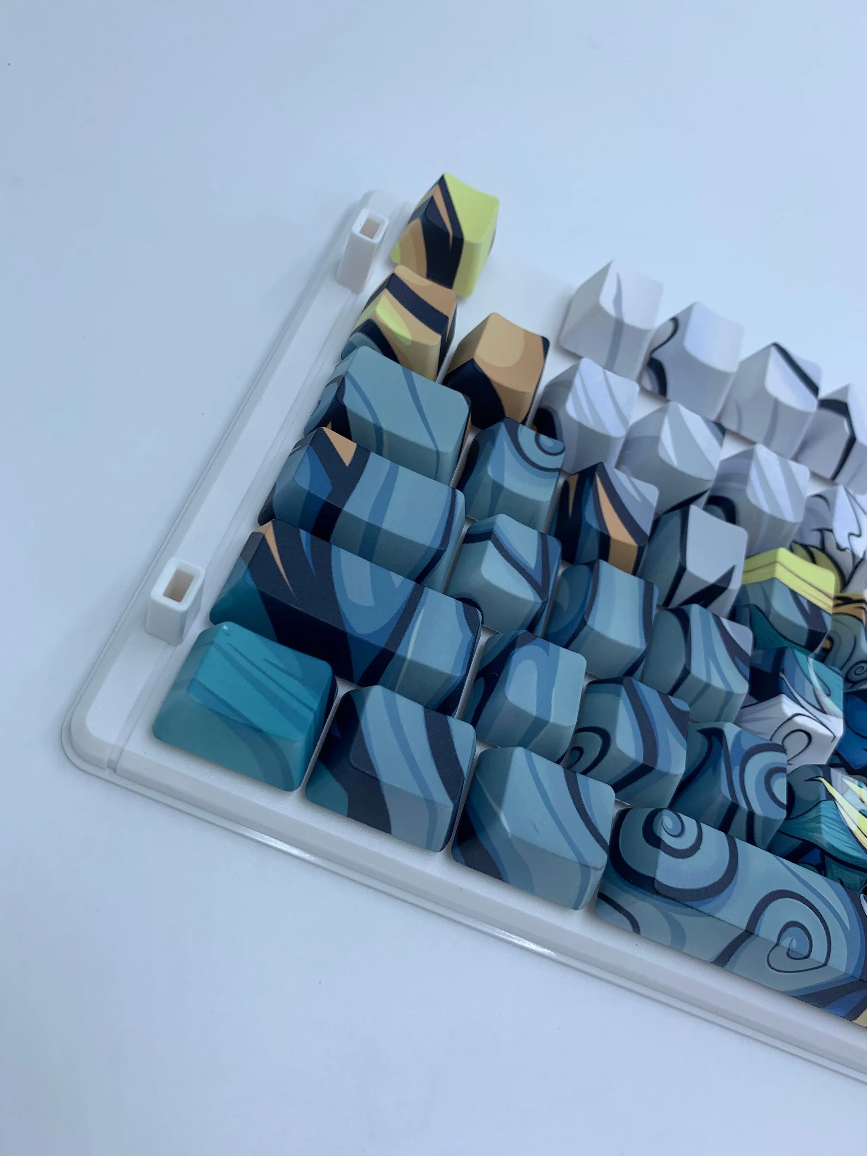 Blue Oni Dragon Keycap Set - Alpherior Keys