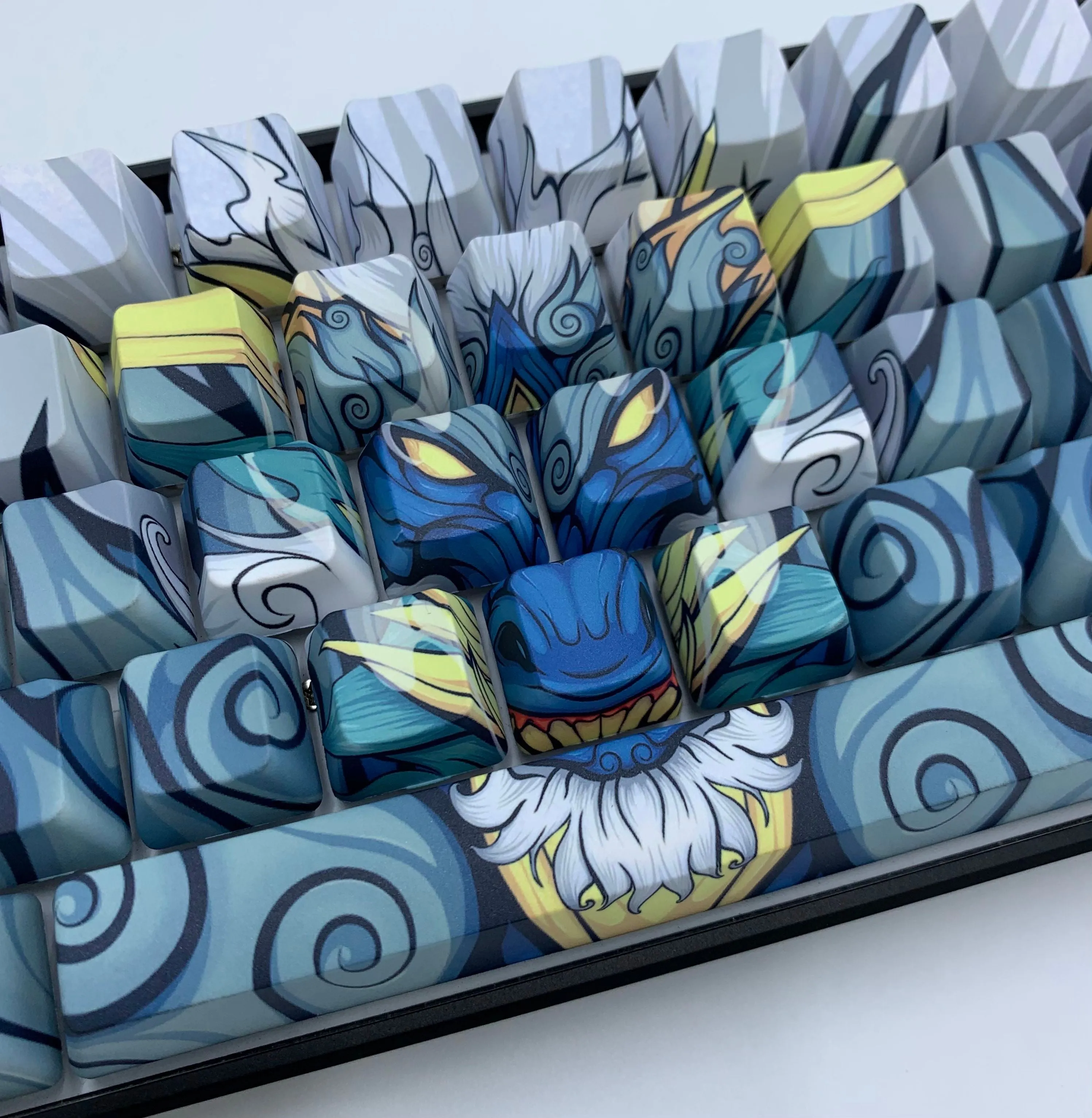 Blue Oni Dragon Keycap Set - Alpherior Keys