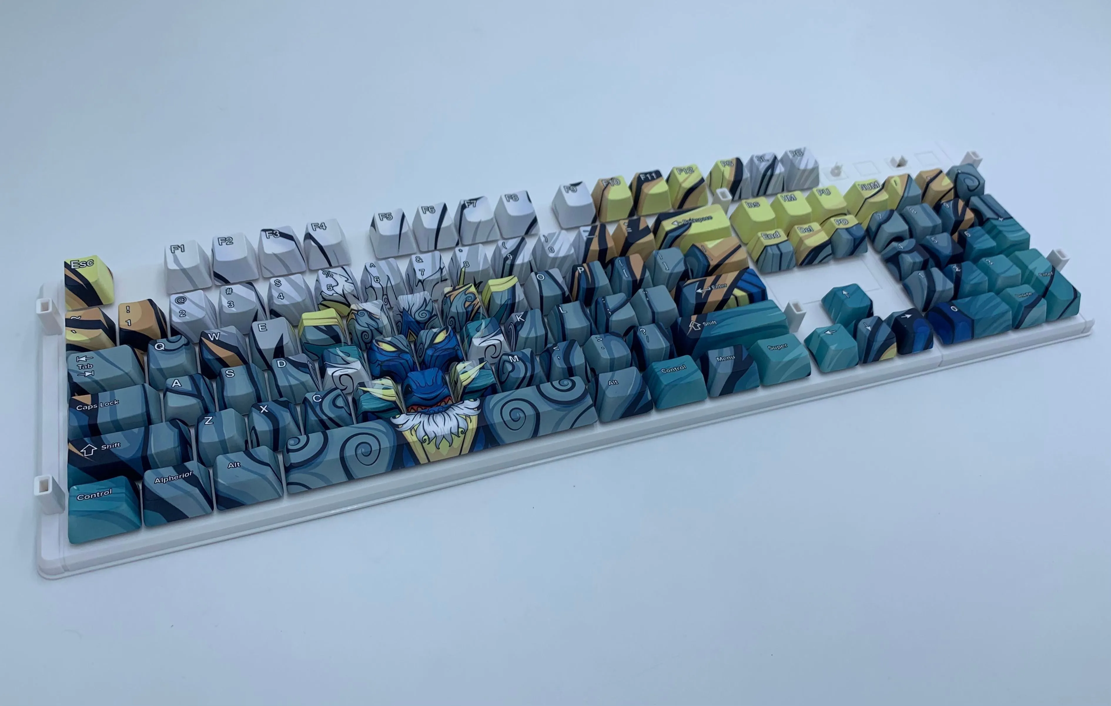 Blue Oni Dragon Keycap Set - Alpherior Keys