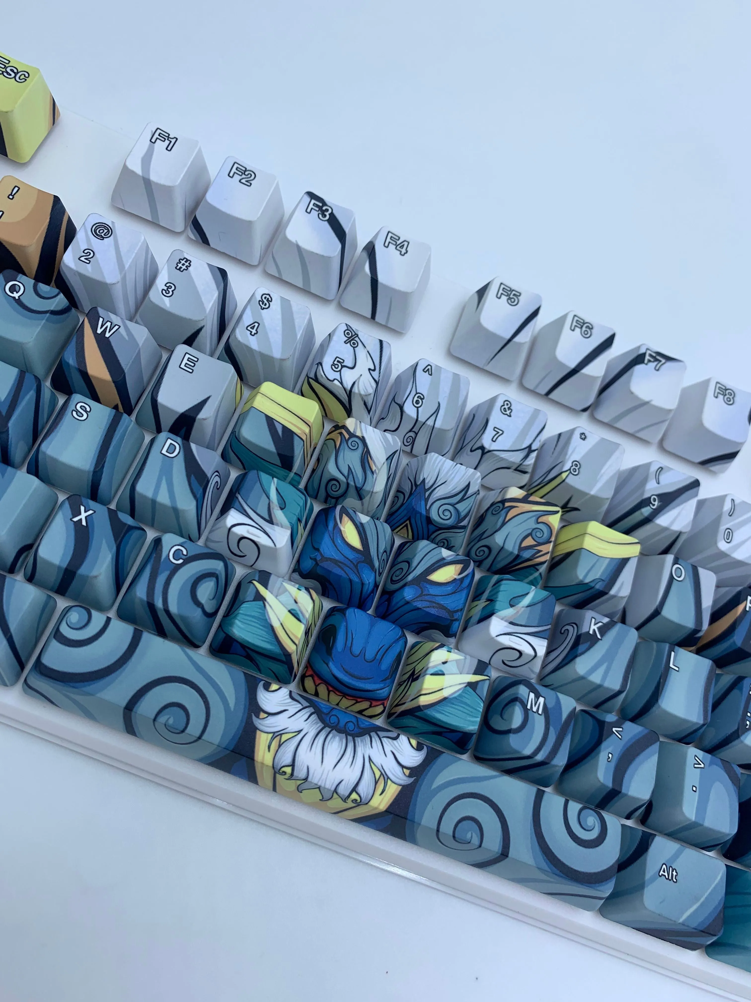 Blue Oni Dragon Keycap Set - Alpherior Keys