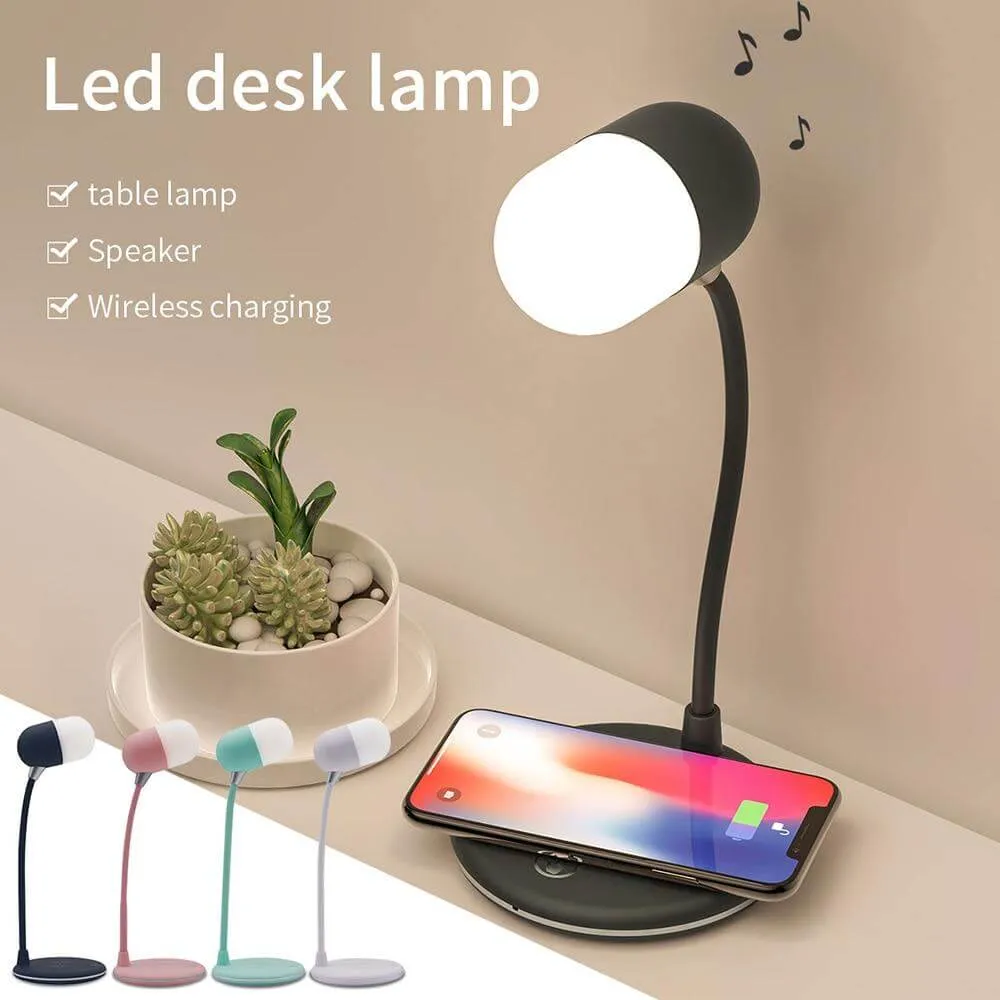 Bluetooth Speaker Wireless Charger Table Lamp