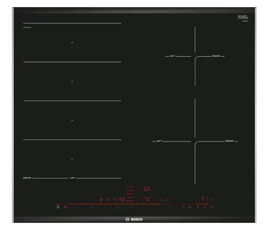 Bosch PXE675DC1E Glass Ceramic Built-in Induction Hob