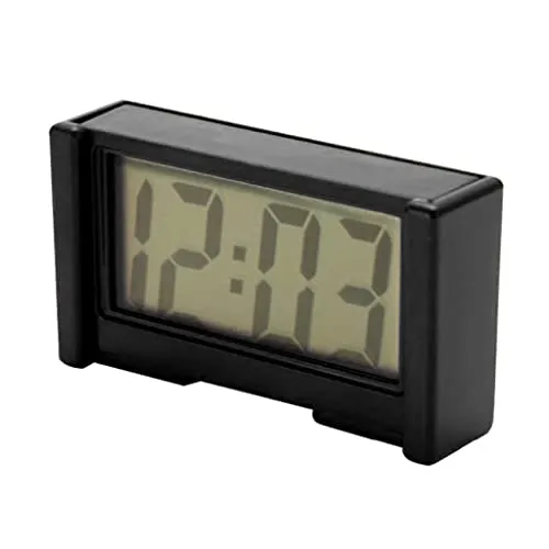 Calandis Mini Battery Quartz Clock Travel Clock Bedroom Home Table Clock Black