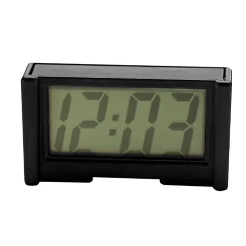 Calandis Mini Battery Quartz Clock Travel Clock Bedroom Home Table Clock Black