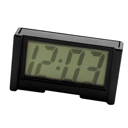 Calandis Mini Battery Quartz Clock Travel Clock Bedroom Home Table Clock Black