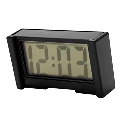 Calandis Mini Battery Quartz Clock Travel Clock Bedroom Home Table Clock Black