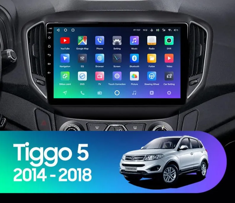 Car Dealz Premium Advanced 4G Data Model 10.2" Android 12.0 For Chery Tiggo 5 2014 - 2020 In Dash Plus OEM Fascia