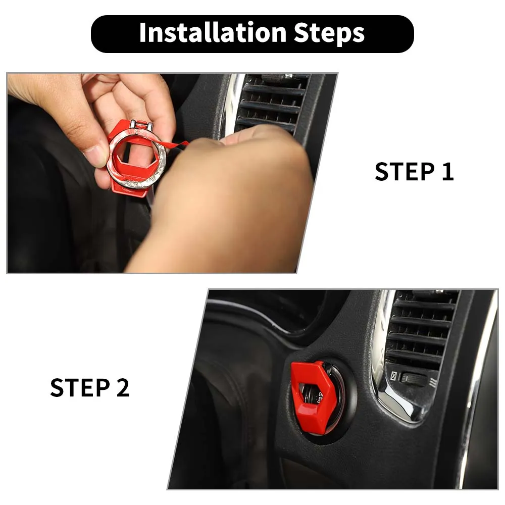 Car Engine Start Stop Button Cover Ring Ignition Push Switch Trim For Dodge Charger 2011  Accessories | CheroCar