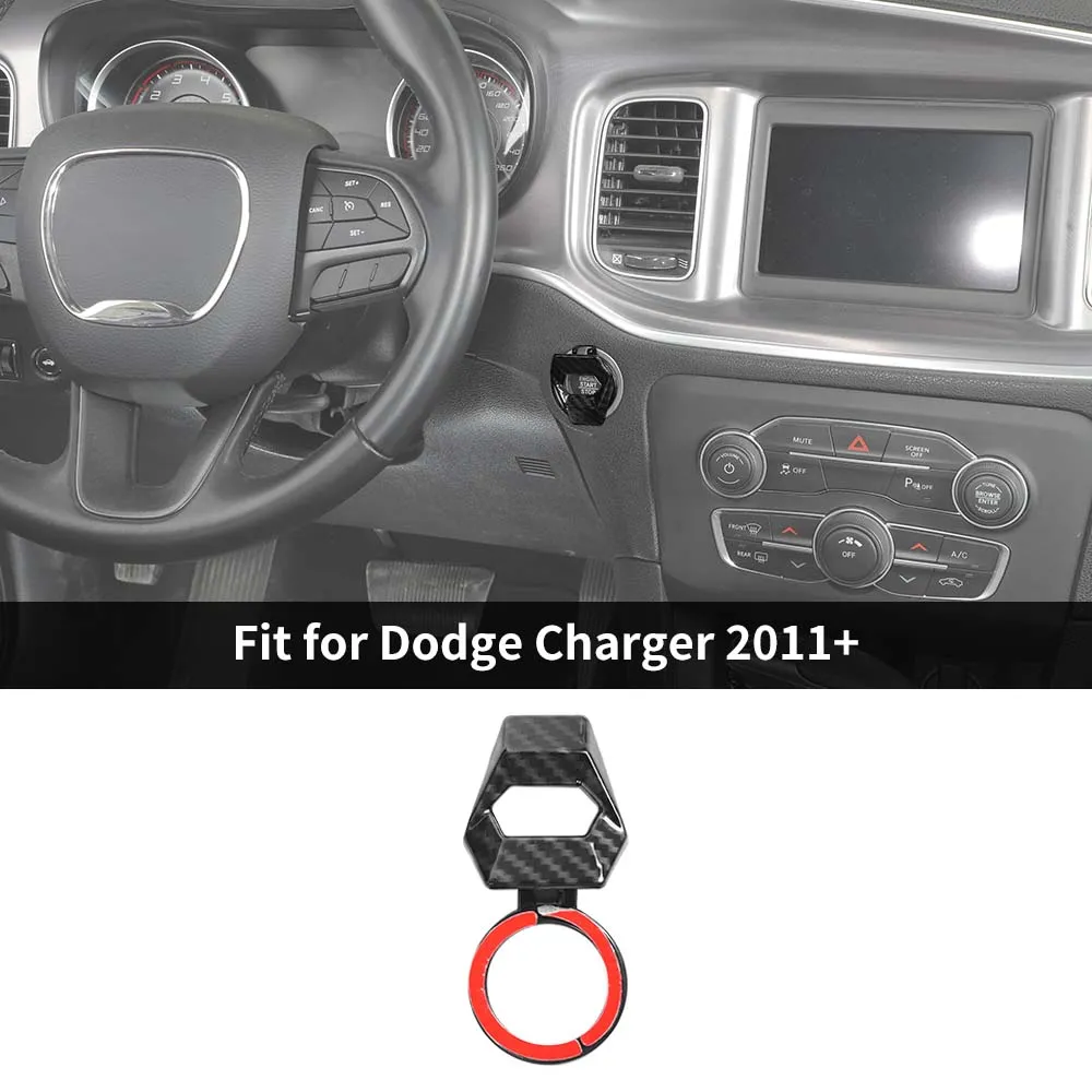 Car Engine Start Stop Button Cover Ring Ignition Push Switch Trim For Dodge Charger 2011  Accessories | CheroCar