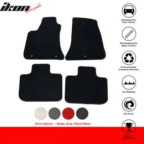 Car Floor Mat for 2011-2023 AWD Chrysler 300 Dodge Charger Black Nylon