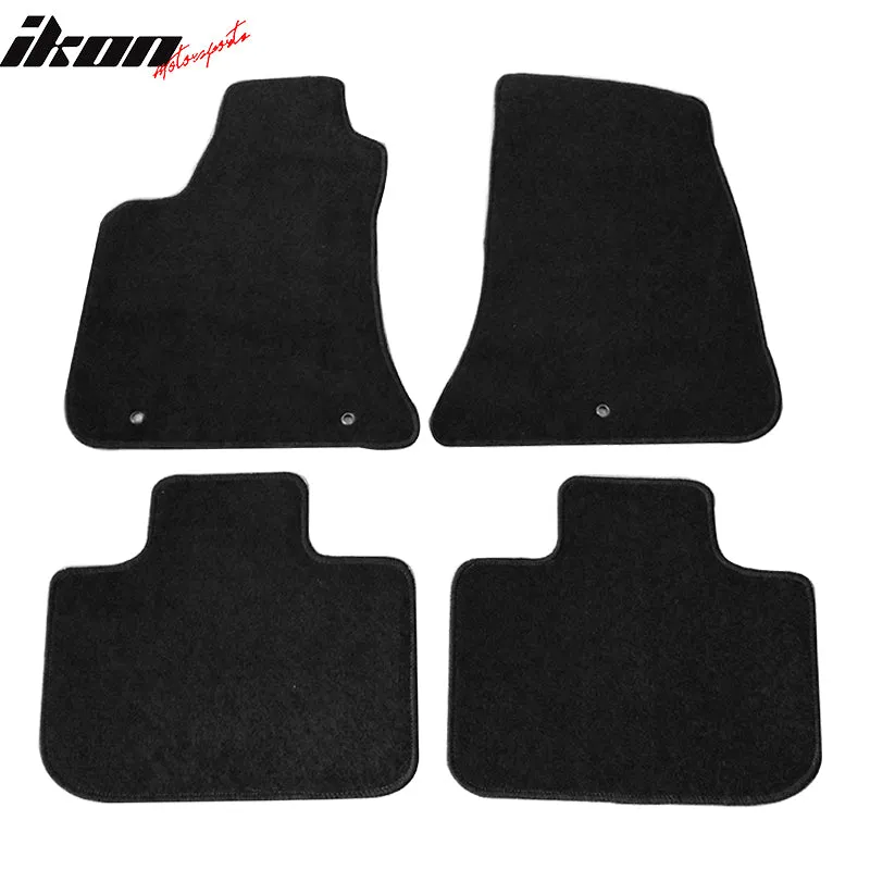 Car Floor Mat for 2011-2023 AWD Chrysler 300 Dodge Charger Black Nylon