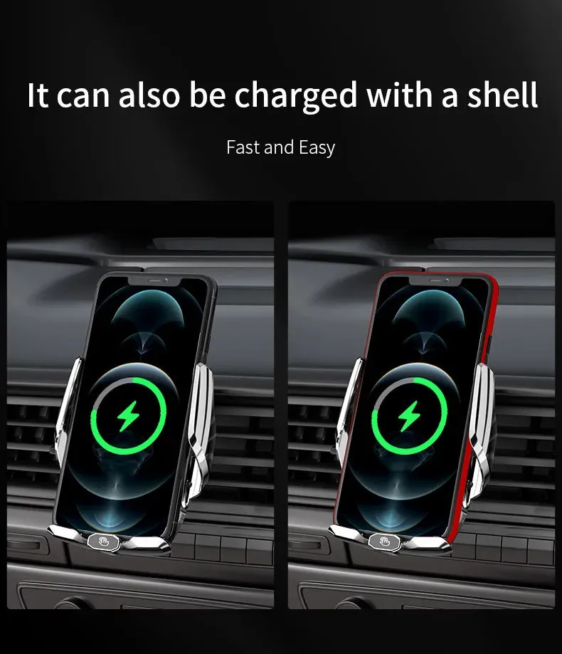 Car Wireless Charger Stand Air Vent Car Phone Holder Mount For iPhone 14 13 12 Xiaomi Samsung Magnetic Car Fast Charging Station