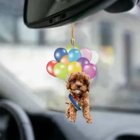 Cavapoo Fly With Bubbles Car Hanging Ornament BC031