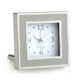 Chiffon & Silver Square Alarm Clock