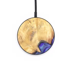 Circle Wood Resin Wireless Charger - Adalyn (Purple, 678079)