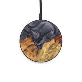 Circle Wood Resin Wireless Charger - Brittnie (Black & White, 626712)