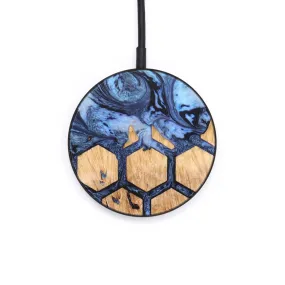 Circle Wood Resin Wireless Charger - Cathleen (Pattern, 640128)