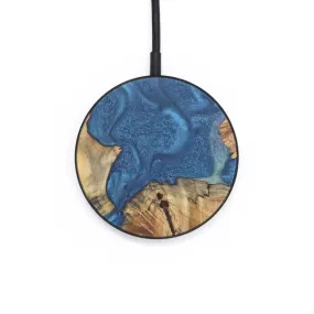 Circle Wood Resin Wireless Charger - Cecelia (Blue, 655162)