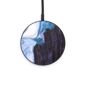 Circle Wood Resin Wireless Charger - Dean (Blue, 636367)