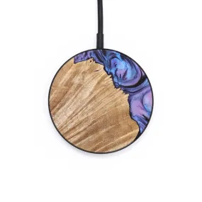 Circle Wood Resin Wireless Charger - Demi (Purple, 652681)