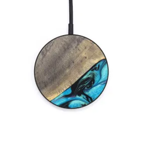 Circle Wood Resin Wireless Charger - Doug (Blue, 635029)