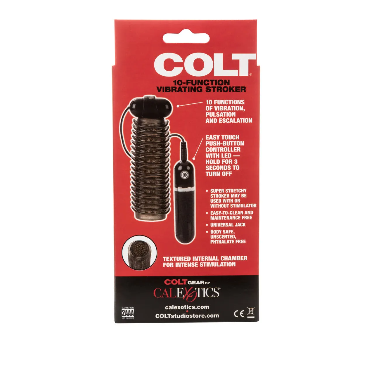 COLT Vibrating Stroker with Bullet and Remote Control