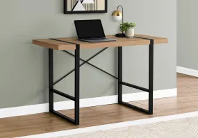 Computer Desk - 48"L / Light Reclaimed Wood / Black Metal