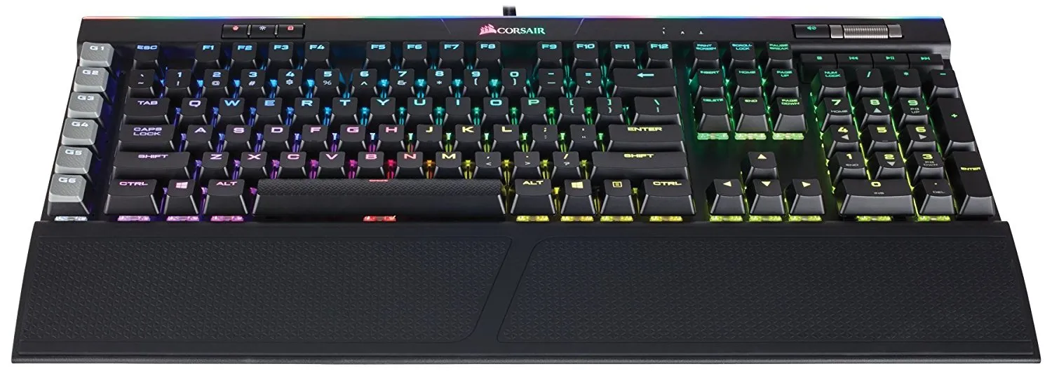 Corsair Keyboard K95 RGB Platinum Mechanical Gaming Keyboard (Black) -  USB Passthrough & Media Controls - Tactile & Quiet - Cherry MX Brown – RGB LED Backlit