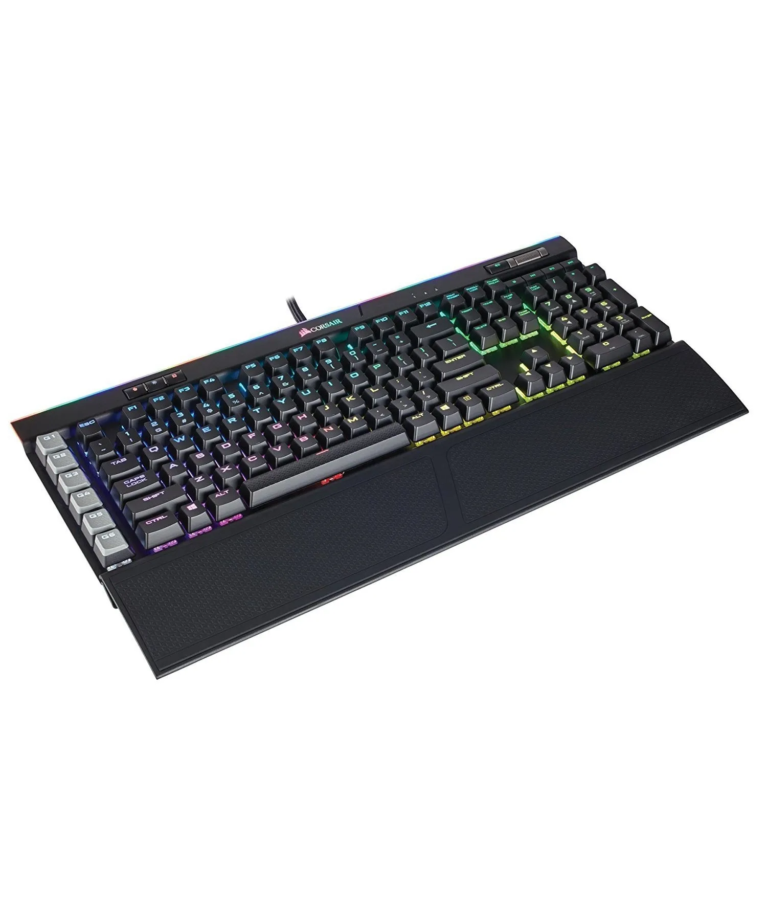 Corsair Keyboard K95 RGB Platinum Mechanical Gaming Keyboard (Black) -  USB Passthrough & Media Controls - Tactile & Quiet - Cherry MX Brown – RGB LED Backlit