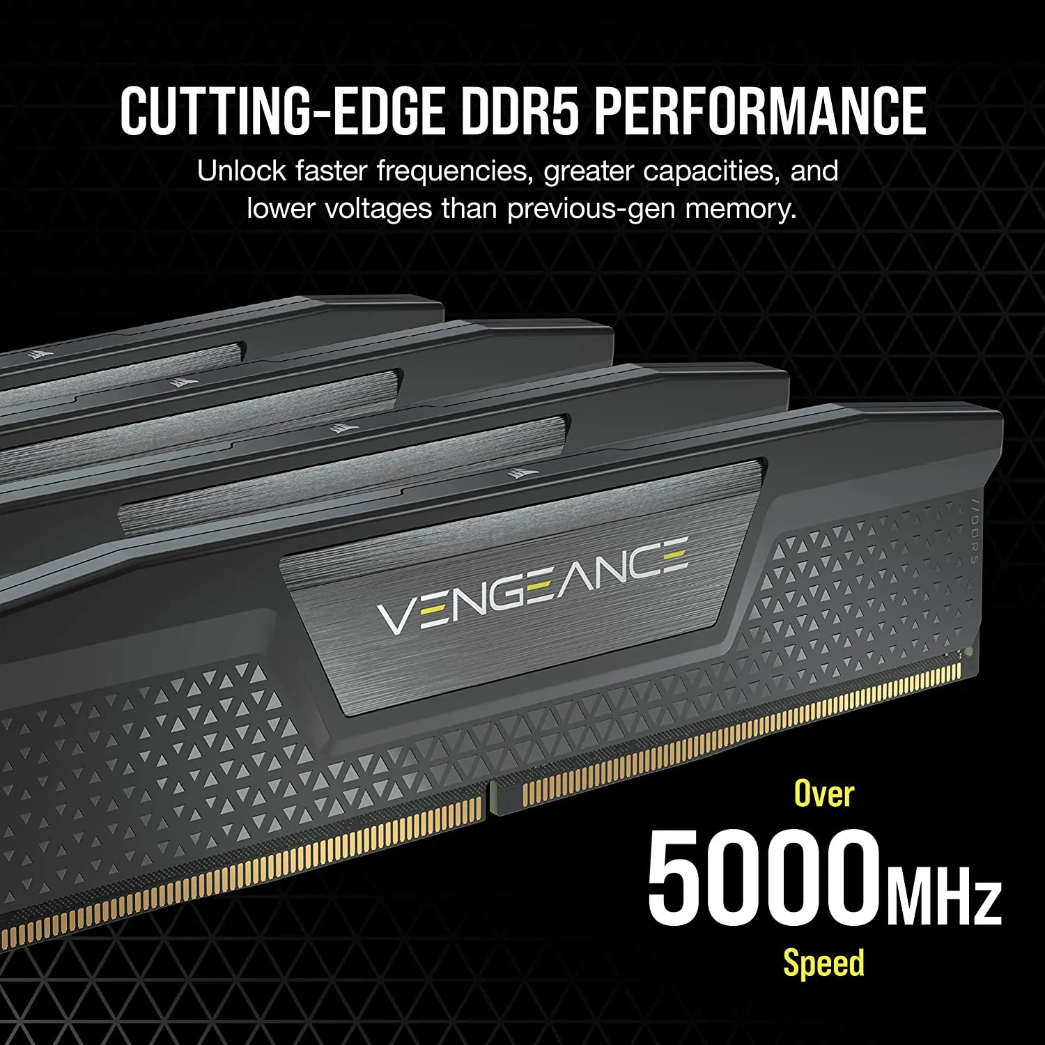 Corsair Vengeance 32GB Kit (2 x 16GB) RAM, DDR5, 5600MHz (PC5-44800), CL36, 1.25V, XMP 3.0, PMIC, DIMM Memory, Desktop Memory RAM