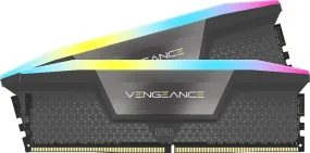 Corsair Vengeance RGB Grey 64GB 6000MHz Memory RAM, DDR5 Compatible with AMD Memory Kit