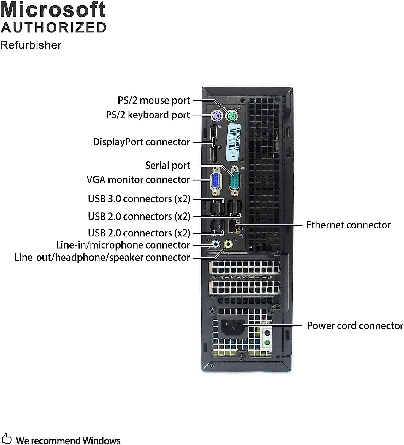 Dell OptiPlex 9020 SFF Computer Desktop PC, Intel Core i5, 4GB Ram, 500GB-HD