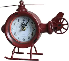 Desk Clock Table Clock American Retro Silent Clock Desk Clock Desktop Metal Clock Desktop Ornaments Home Bedroom Bedside Table Clock Home Desktop Decor Clock