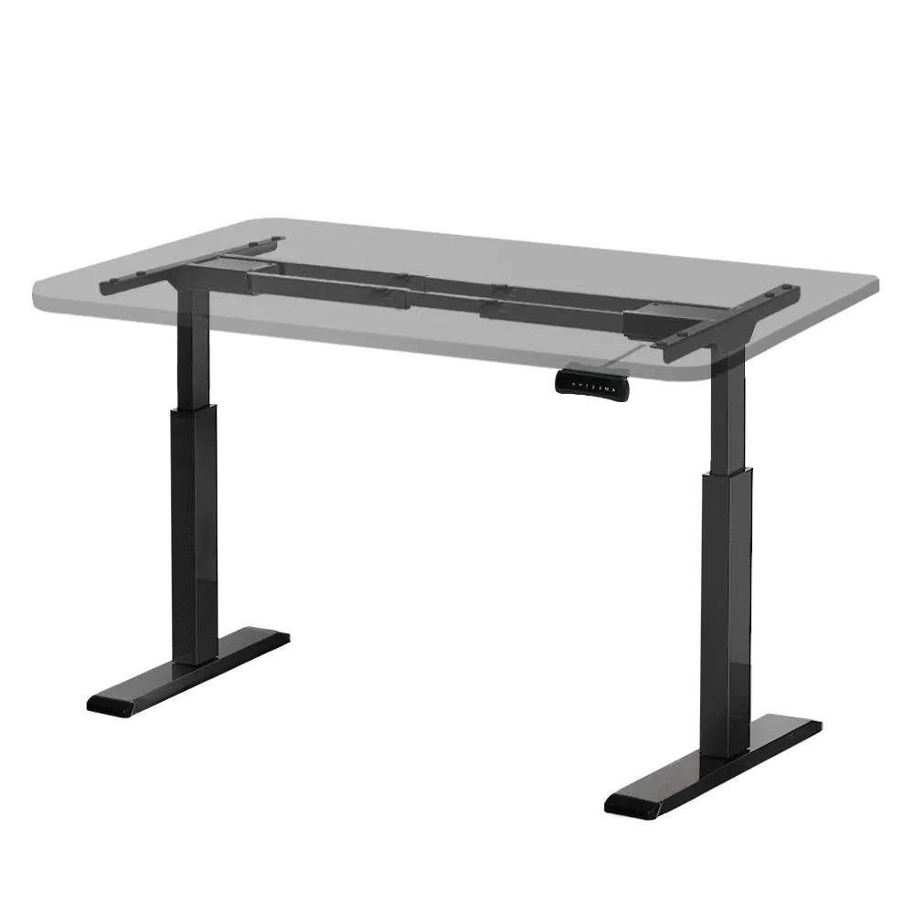 Dual Motor Adjustable Standing Desk Frame, Black - Artiss