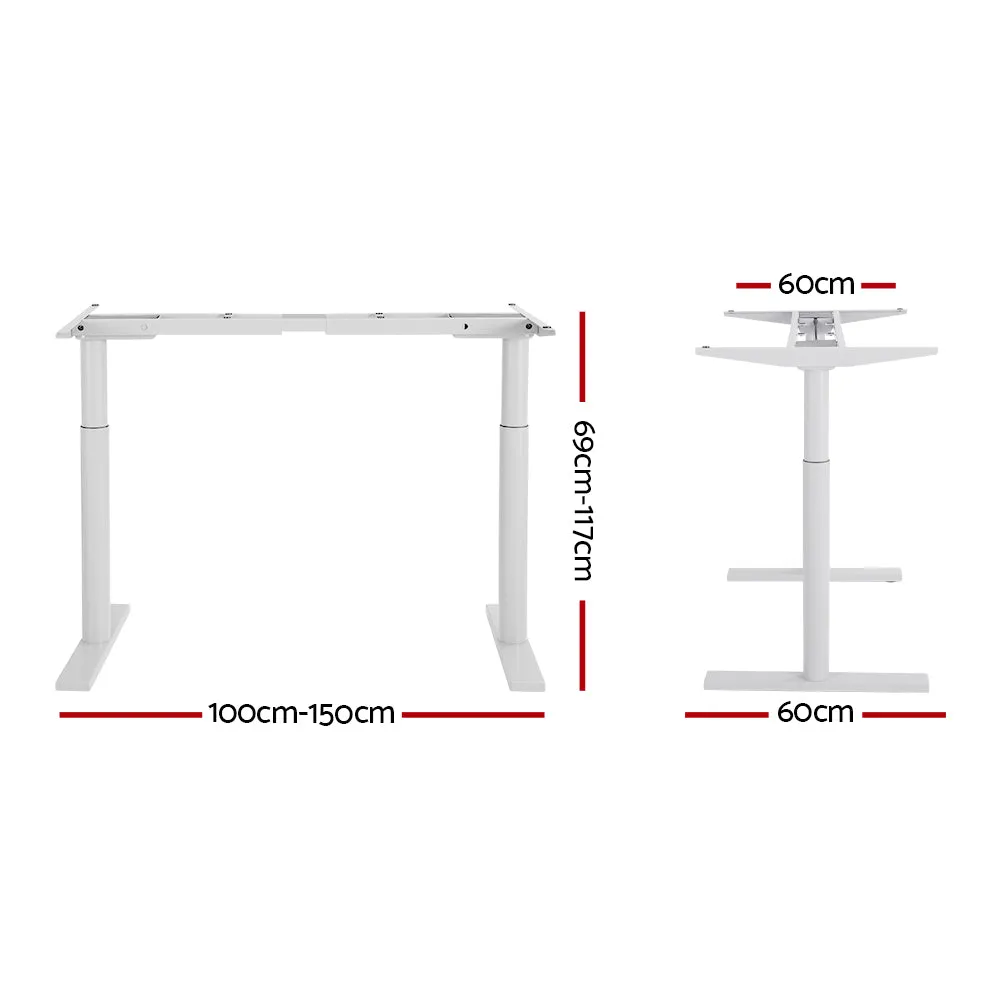 Dual Motor Height Adjustable Standing Desk Frame - Artiss