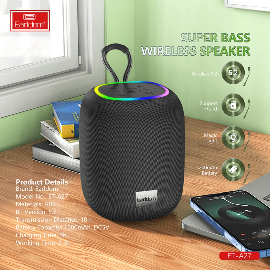 Earldom RGB Dynamic Sound Effect Portable Speaker