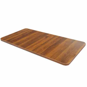 EKKIO 1.4m Walnut Desktop, E0 Particleboard, Pre-Drilled