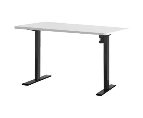 Electric Standing Desk Motorised Sit Stand Desks Table Black White 140cm