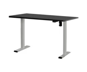 Electric Standing Desk Motorised Sit Stand Desks Table Grey Black 140cm