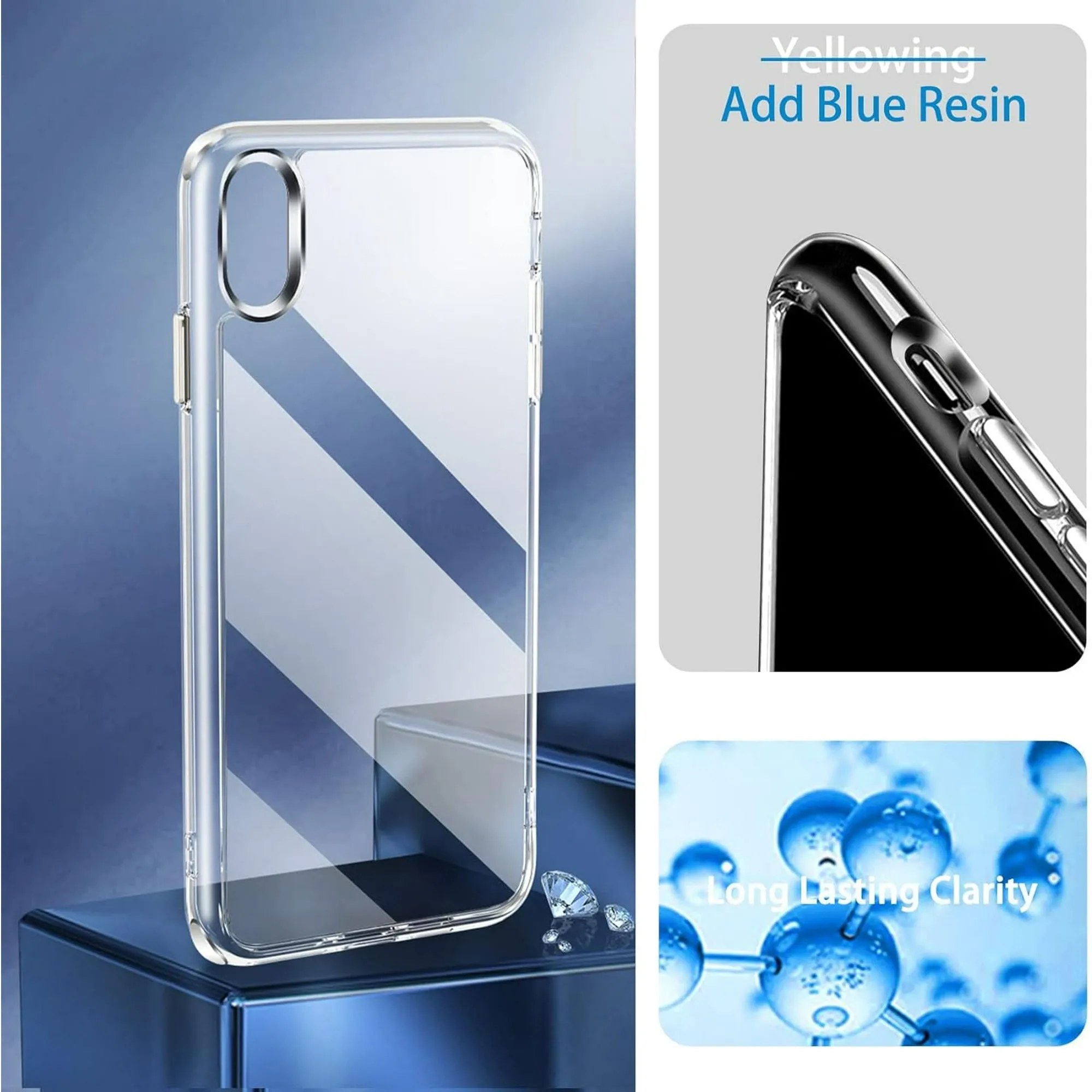 Entronix Apple iPhone XS/X Crystal Clear Case - Sturdy