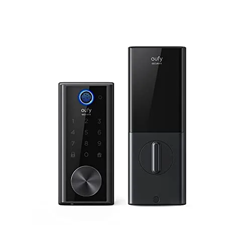 eufy Security Smart Lock Touch, Fingerprint Scanner, Keyless Entry Door Lock, Bluetooth Electronic Deadbolt, Touchscreen Keypad, IP65 Weatherproofing, Compatible with Wi-Fi Bridge (Sold Separately)