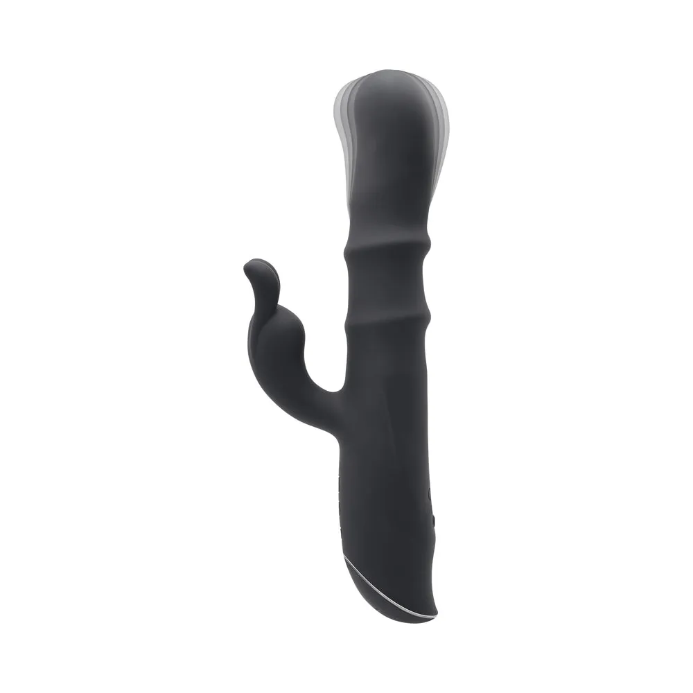 Evolved Ringmaster Rechargeable Dual Stim Vibe Silicone Black