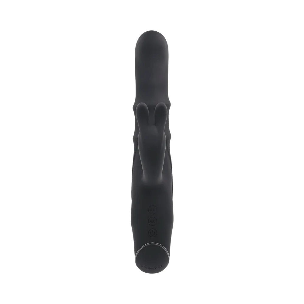 Evolved Ringmaster Rechargeable Dual Stim Vibe Silicone Black