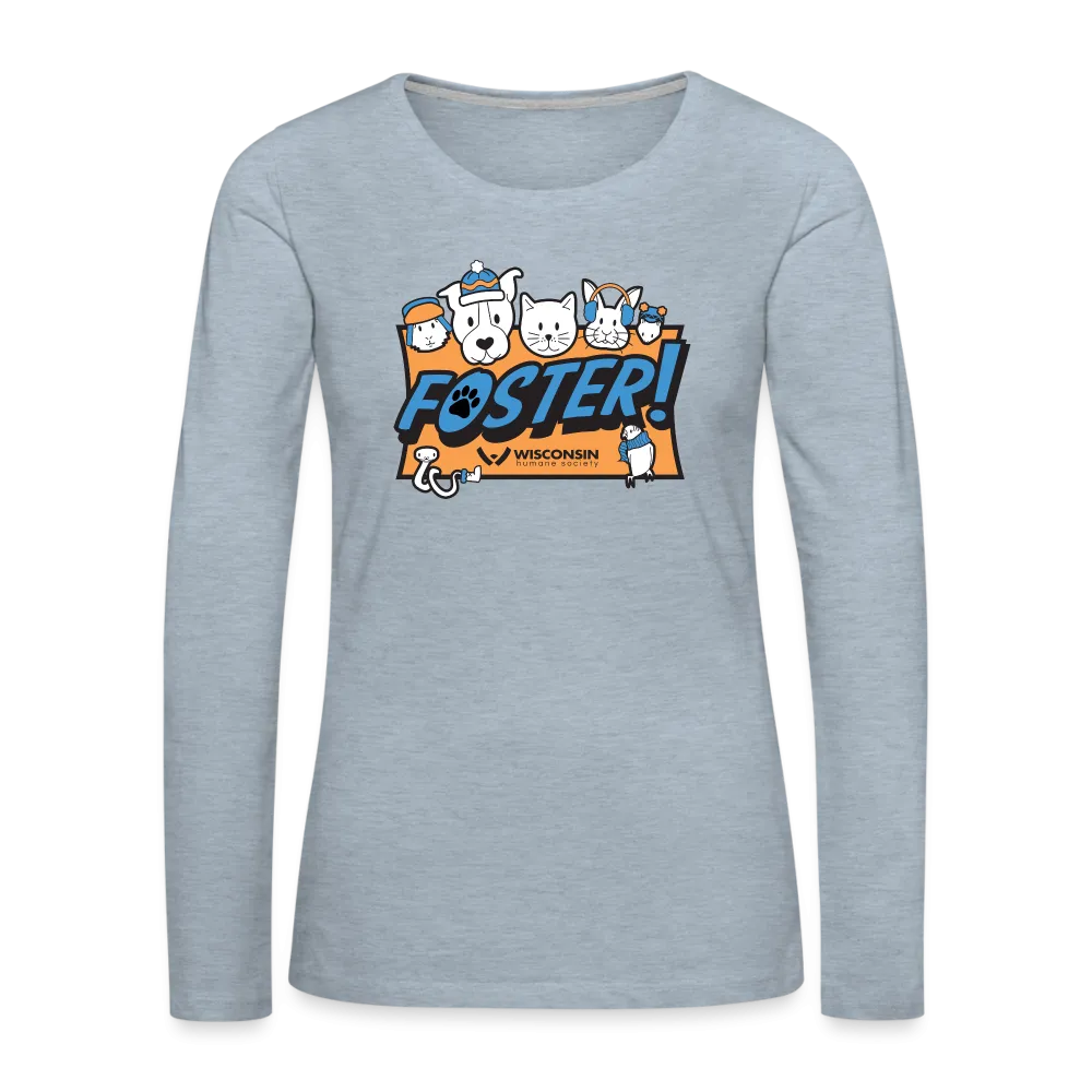 Foster Winter Logo Contoured Premium Long Sleeve T-Shirt