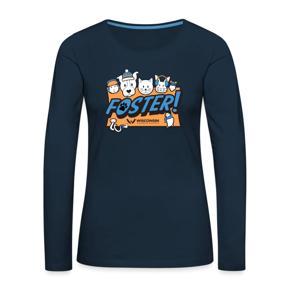 Foster Winter Logo Contoured Premium Long Sleeve T-Shirt