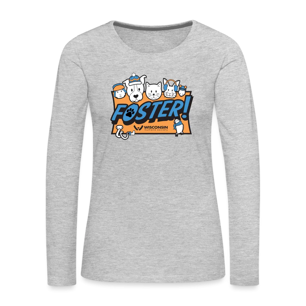 Foster Winter Logo Contoured Premium Long Sleeve T-Shirt