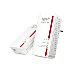 Fritz!Powerline 1240E Wlan Set 1200 Mbit/S Ethernet Lan Wi-Fi White 1 Pc(S)