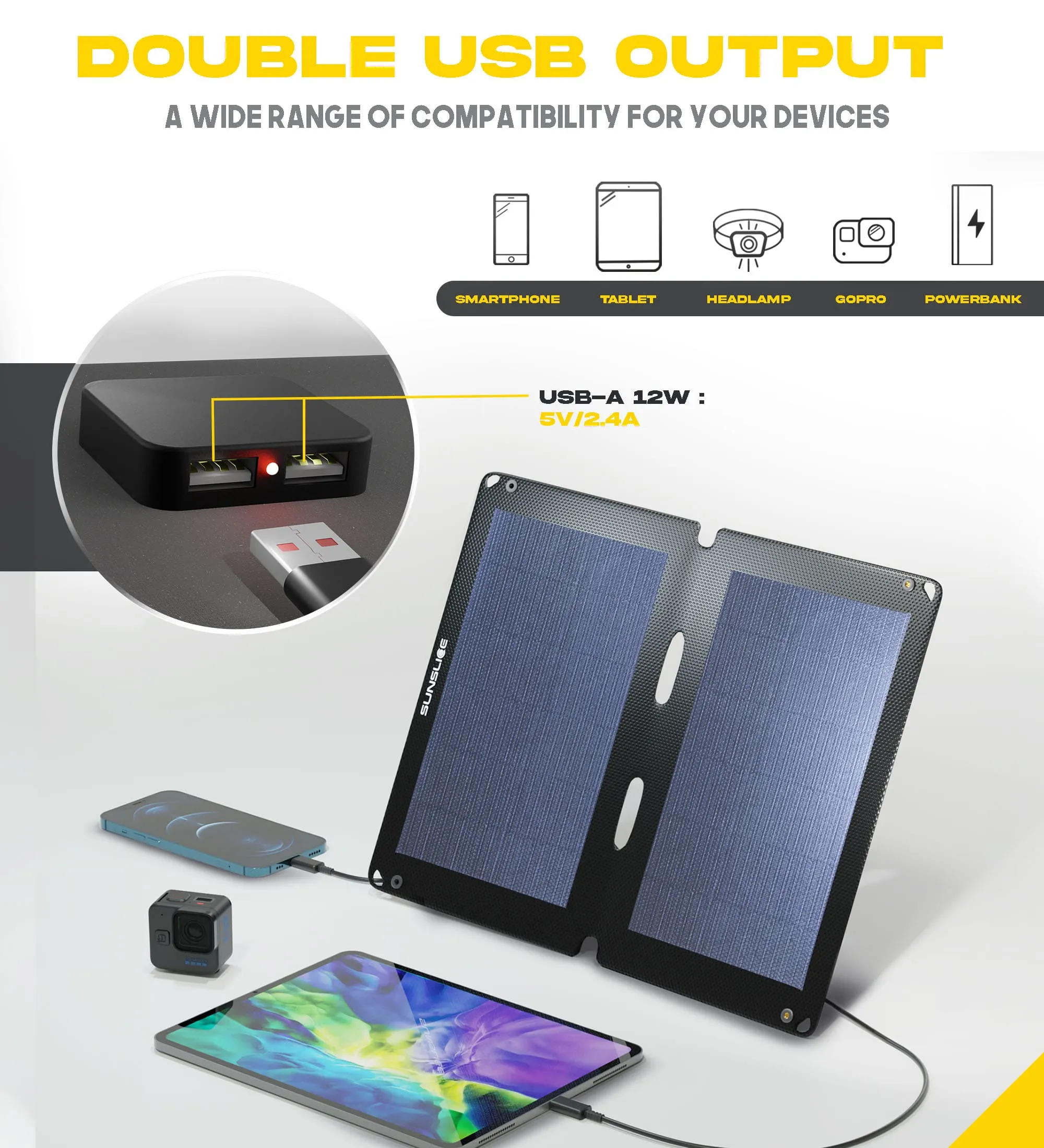 Fusion FLEX 12 Watts - Portable Solar Panel